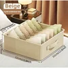 Home Furnishing underpants socks Storage and organizing box grid fabric art Storage drawer style Underwear storage box 4