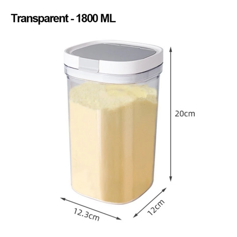 Large Capacity Baby Formula Dispenser Portable Milk Powder Storage Box for Home and Travel Use 800ML/1300ML/1800ML