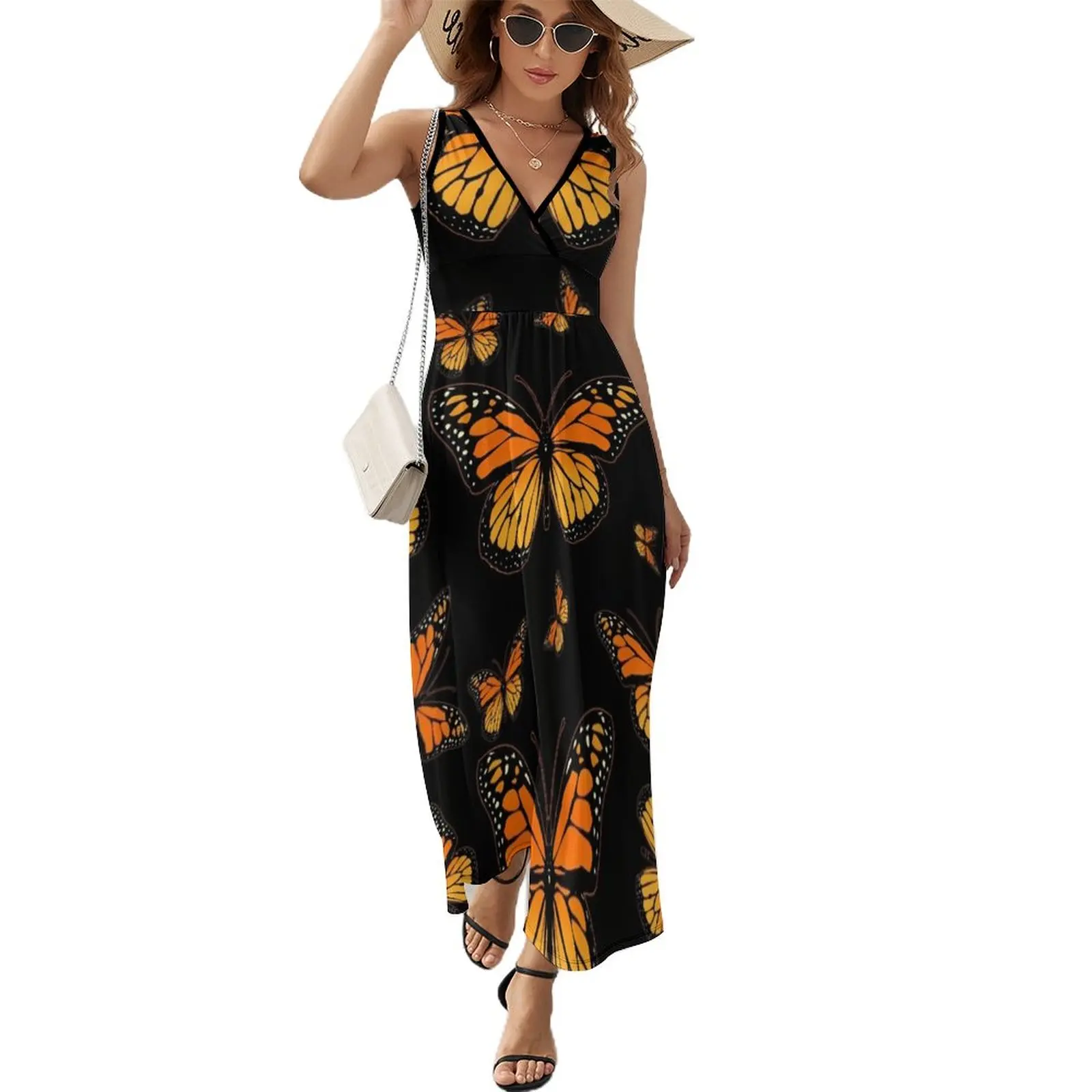 Monarch Butterfly Rapsody Sleeveless Dress birthday dresses for women Clothing