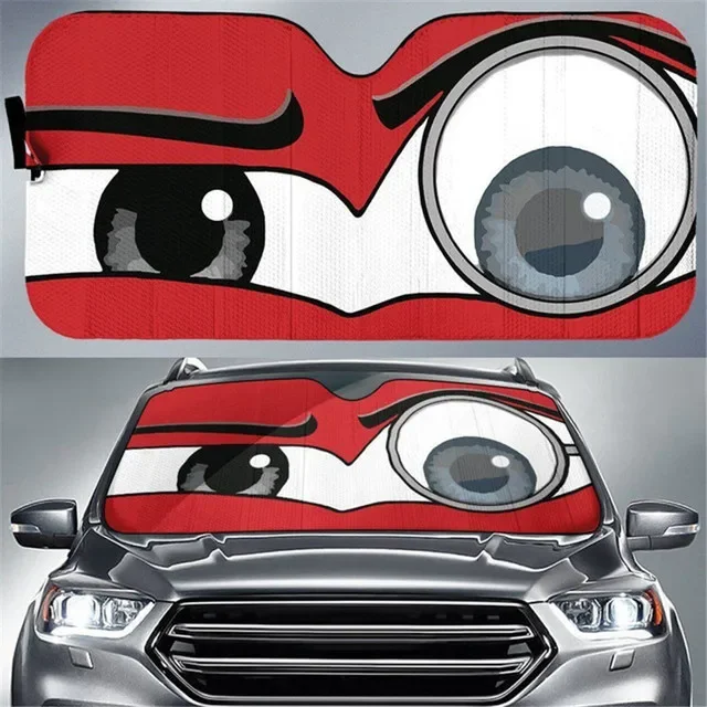 

Windshield Shade Car Sun Shade for Front Windshield Funny Eyes Folding Auto Sunshade Sun Visor Protector for Car Truck SUV
