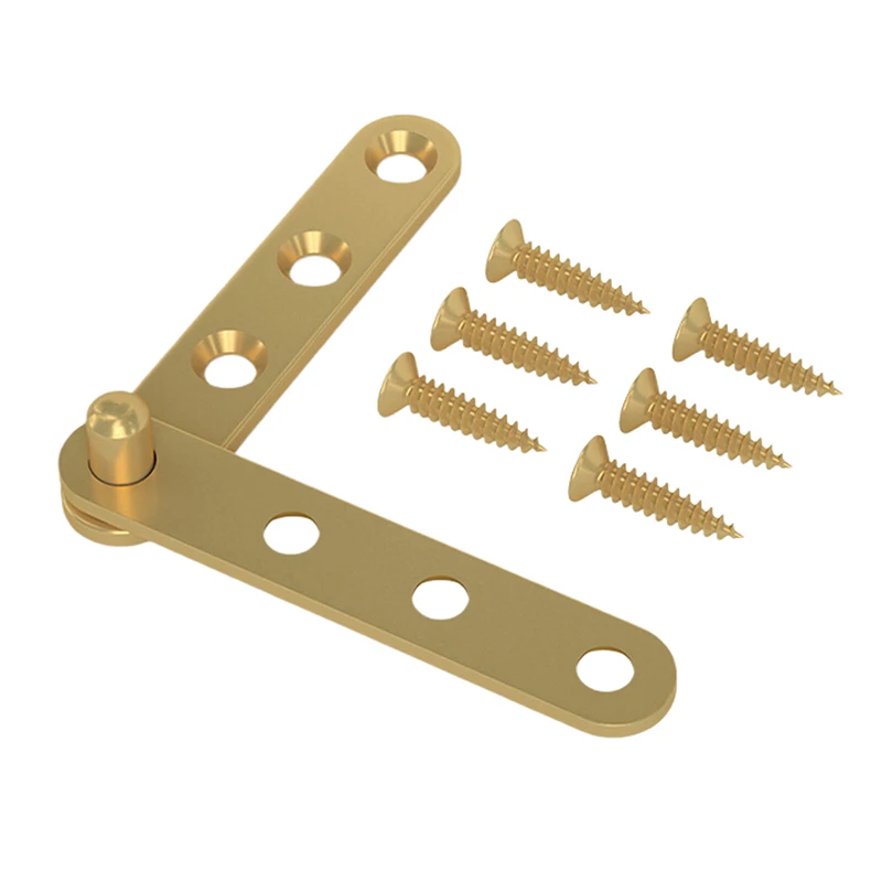 1 Paar Kupferscharniere mit Auf- und Abscharnieren, Möbelscharniere, Ton, drehbar, versteckte Hardware, Befestigungselement, Falttüren – Detail 4