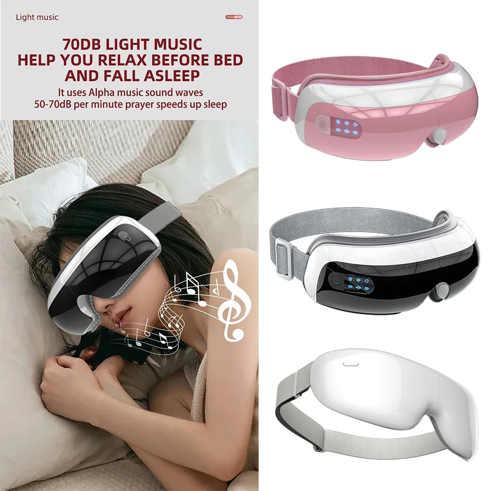 4D Smart Eye Massager Electric Eye Care Instrument Heat Therapy Massage Hot Compress Eye Beauty Device For Relax Improve Sleep