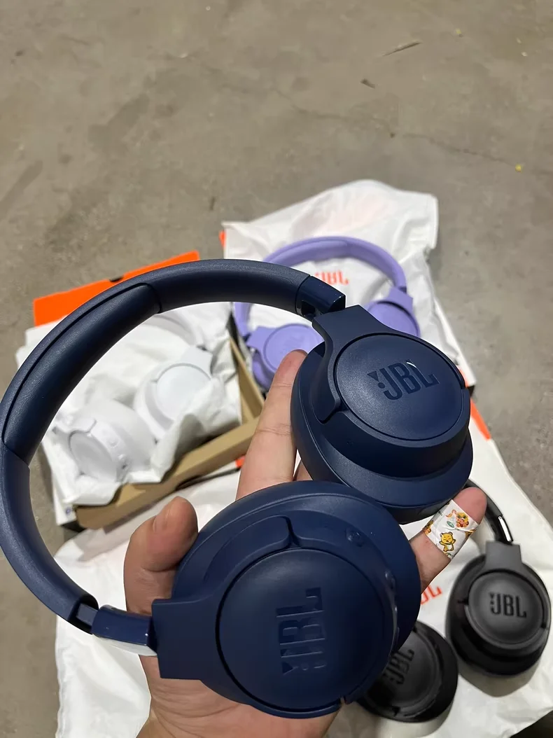 سماعات JBL Tune 720BT الأصلية القابلة للطي فوق الأ...