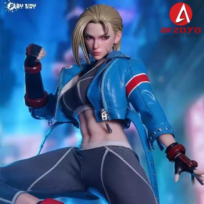 2025 Q3 PLAY TOY P027 1/6 Fightter Cammy Movable Eyes Action Figure 12'' Female Soldier Figurine Model Full Set Collectible Toy