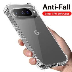 Transparent Slim Soft TPU Clear Case - Protective Cover - Pixel 9A (Transparent)