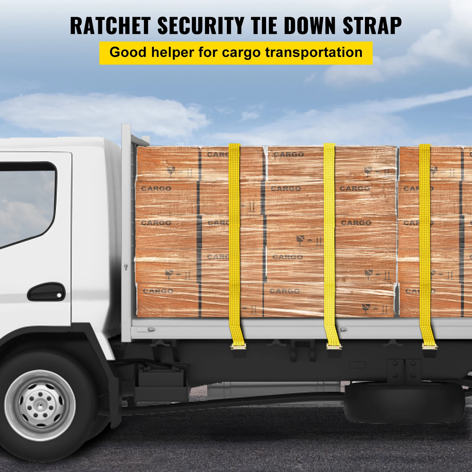Polyester E Track Ratchet Straps for Cargo Tie Down