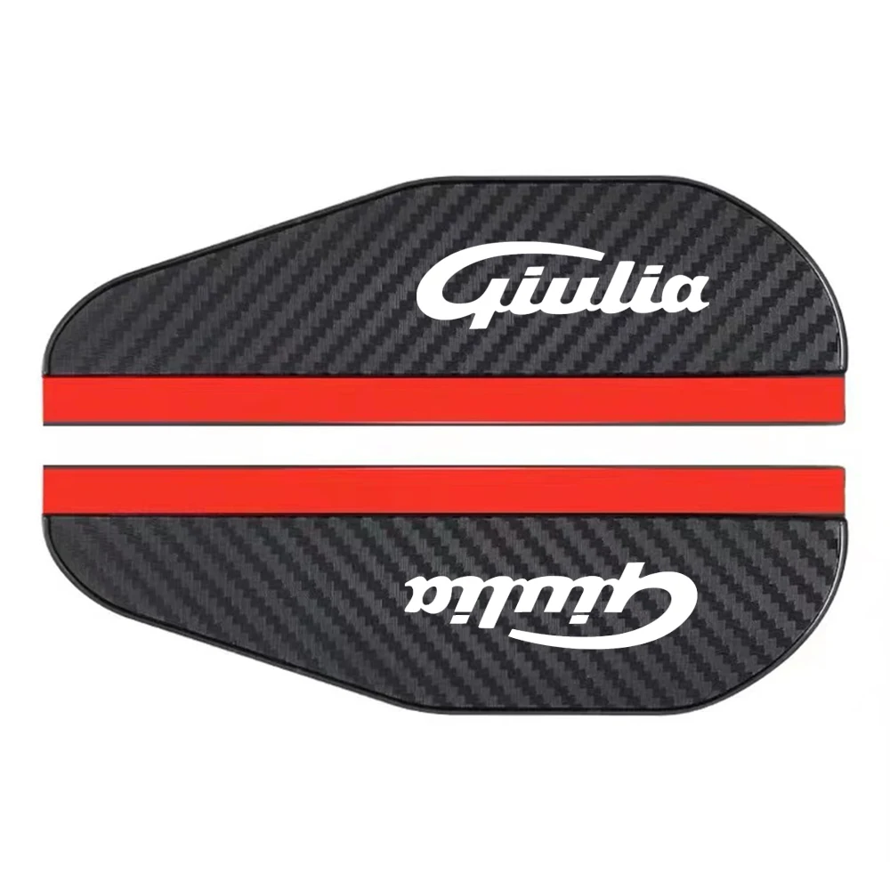 2Pcs Carbon Fiber Car Rearview Mirror Eyebrow Rain Cover for Alfa Romeo Giulietta 156 159 Mito Giulia Stelvio Rainproof rearview mirror rain eyebrow