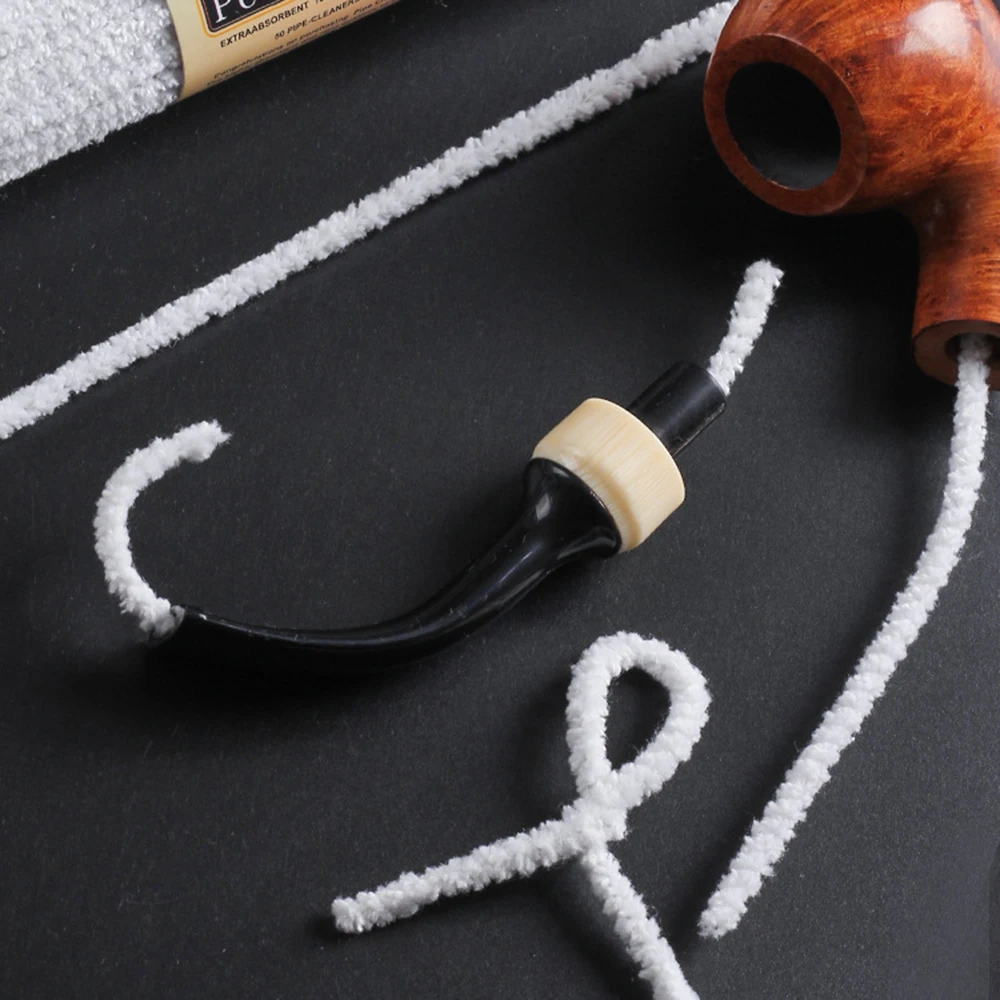 50pcs Tobacco Pipe Cleaning Tools Smoking Pipe Cleaning Cotton Rod Cleaners Accessories