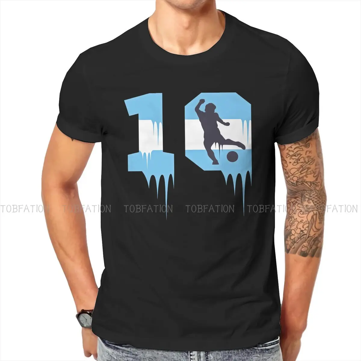 Argentina Football Legend D10S Legends Tshirt Graphic Men Top Vintage Summer Clothing Harajuku Poliestere T Shirt