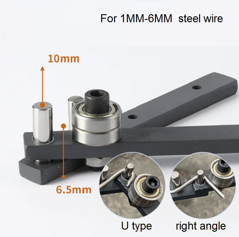 Manual Bending Machine 1-10MM Portable Small Manual Hoop Bending Machine Iron Wire Steel Wire Stainless Steel Line Round Bar Bender