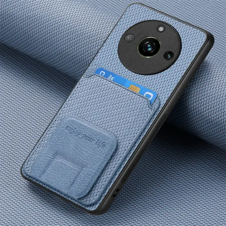 Luxury Leather Card Holder Wallet Case with Magnetic Back Cover