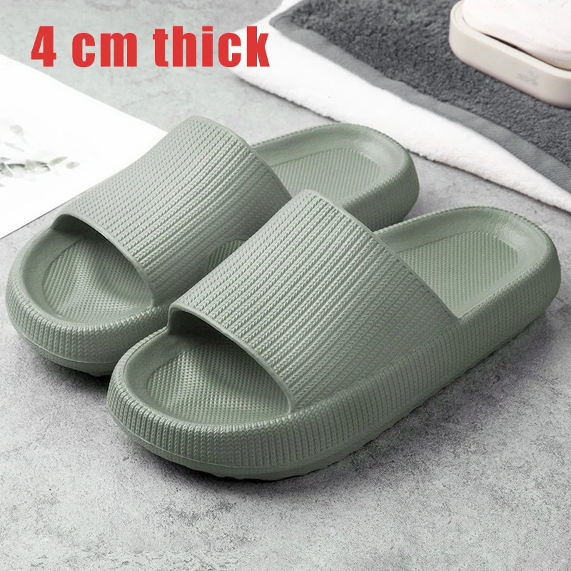 Surgical Sandal Shoes Medical Slippers Thick Sole Home Women Slippers Ladies Platform Flat Shoes Non-slip EVA Living Room Indoor Slides Women Slippers 4.5cm Heel leather house slippers House Slippers