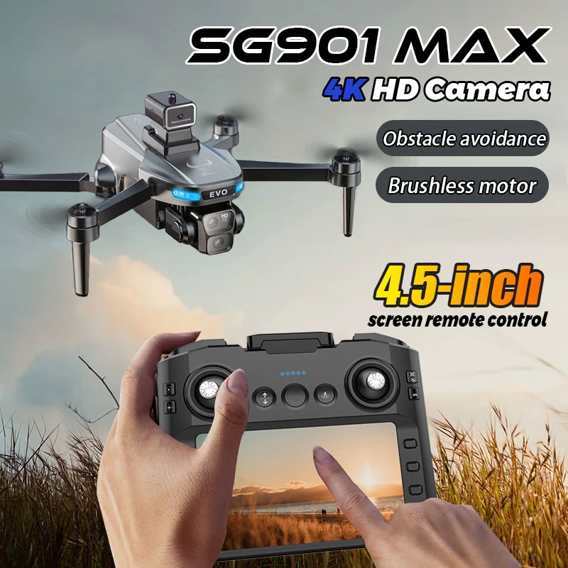 Drone SG901 MAX 8K GPS 5G avec évitement d'obstacles, quadricoptère RC professionnel