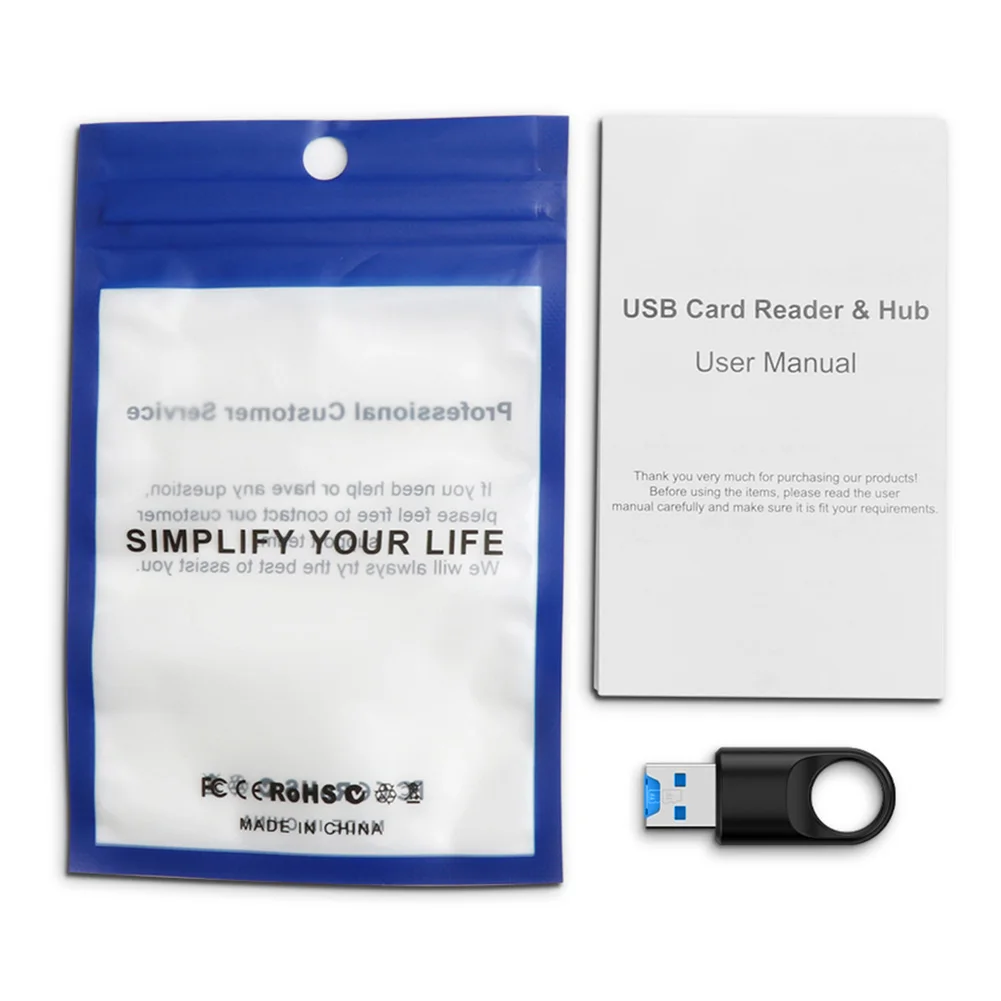 High Speed USB 3.0 Memory Card Reader Adapter for PC Laptop