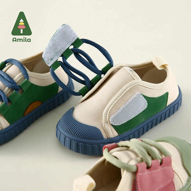 Amila Baby Shoes 2023 New Spring Summer Hot Sale Fashion Children Wearing Soft Lightweight Casual Breathable Girls Boys Shoes 6