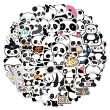 50pcs Cute Panda Animal Sticker for Laptop Water Bottle Stickers Girls Kids Gift 95AF