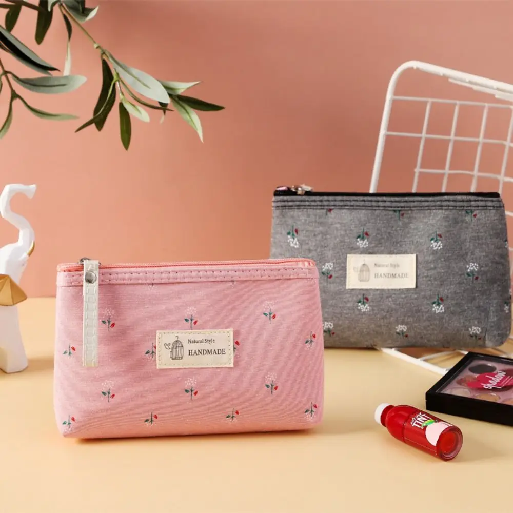 

Coin Pocket Washing Bag Nylon Small Coin Purse Toiletry Organizer Purse Rectangle Storage Bag Canvas Cosmetic Bag