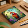 Coloring Book Animal Character Protrait Mandala Flowers 20*20cm 24 Exquisite Pictures Stress Relief Relaxtion For Adults Teens 2