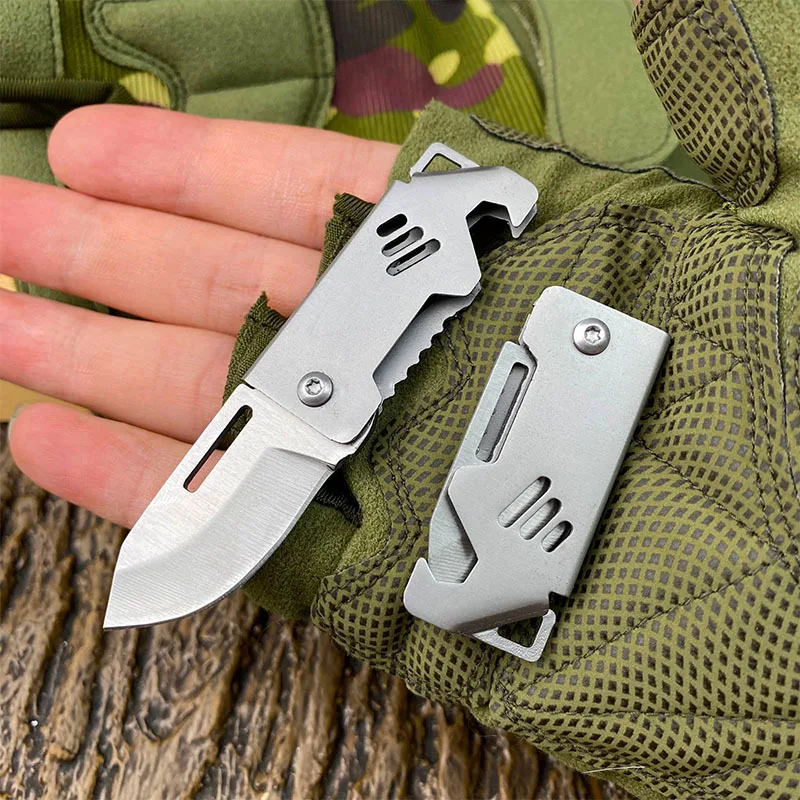 Folding Knife Stainless Steel Box Opening D2 Steel Cannon Portable