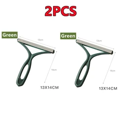 Silicone Double-Sided Pet Hair & Lint Remover Tool (2PCS Green)