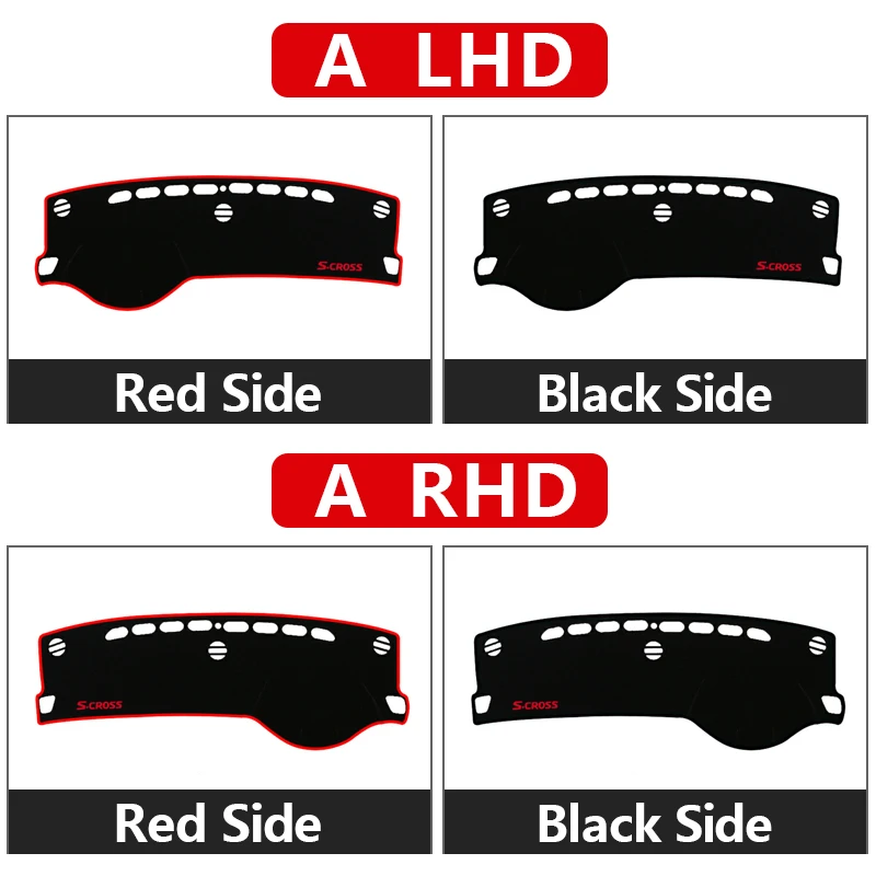 Suzuki S-Cross MK3 2022 2023 2024 자동차 대시 보드 커버 Sun Shade 라이트 매트 방지 미끄럼 방지 계기판 카펫 액세서리
