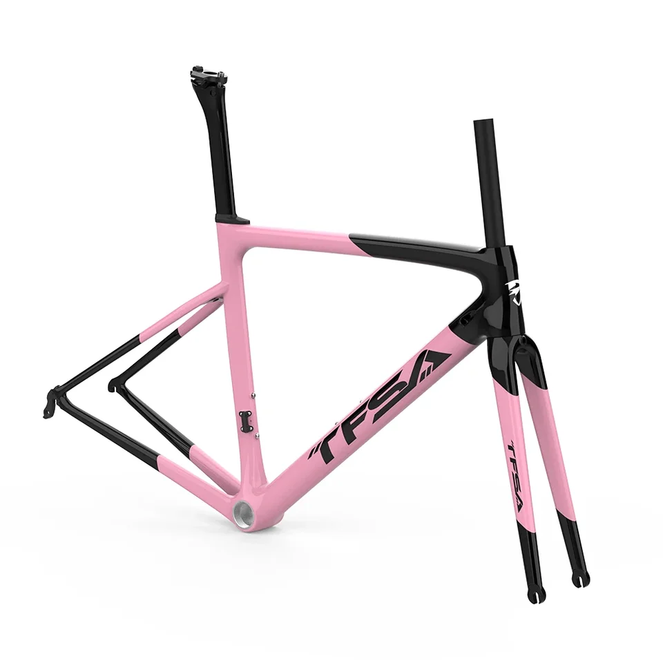 Tfsa-カーボン自転車フレームセット,カラー,高品質,700c,2024 - AliExpress