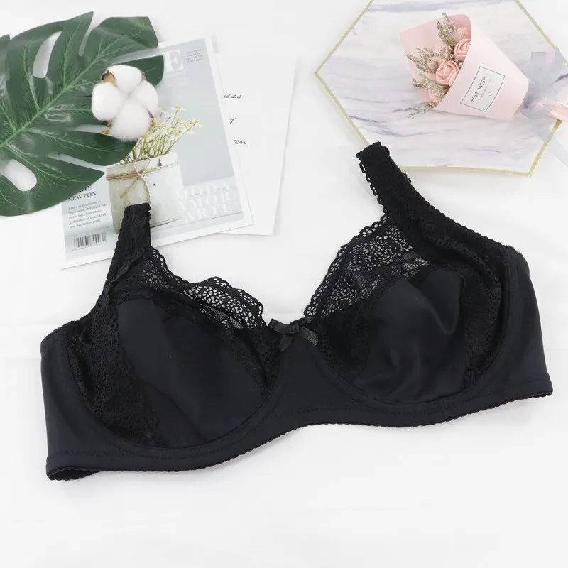 best sports bra PairFairy Women Plus Size Bra Floral Unlined Lace Bra Perspective Brassiere Sexy Lingerie Underwire Support Bralette Underwear best sports bra Bras