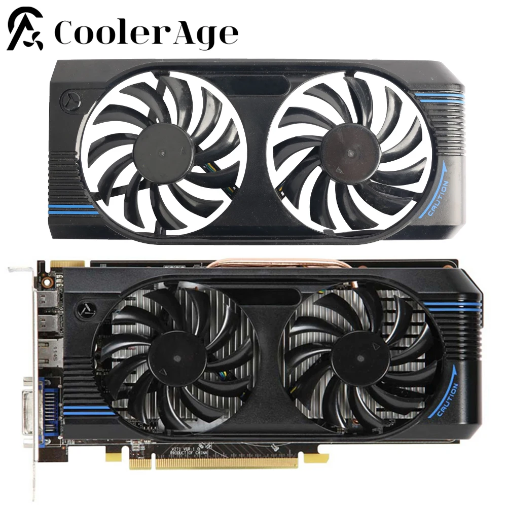 Video Card Fan For N460 N560GTX V5 R7770 2PMD N460GTX M2D 75MM PLD08010S12HH Graphics Card Replacement Fan