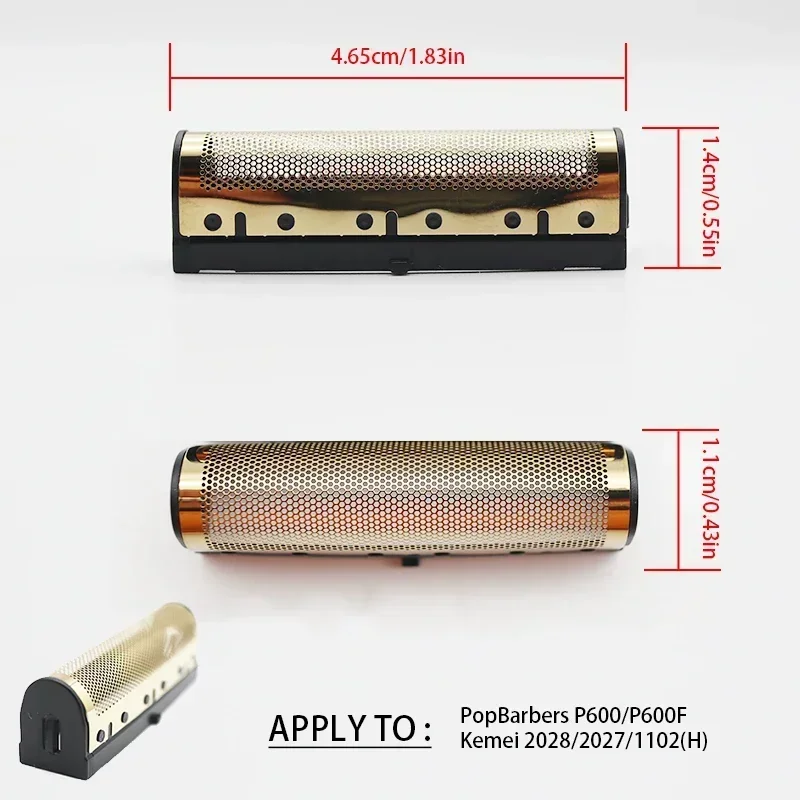 2Pcs Orignal 면도기 면도기 전문 헤어 클리퍼 블레이드 네트 세트 팝 이발사 P600 M7 교체 가능한 커터 헤드
