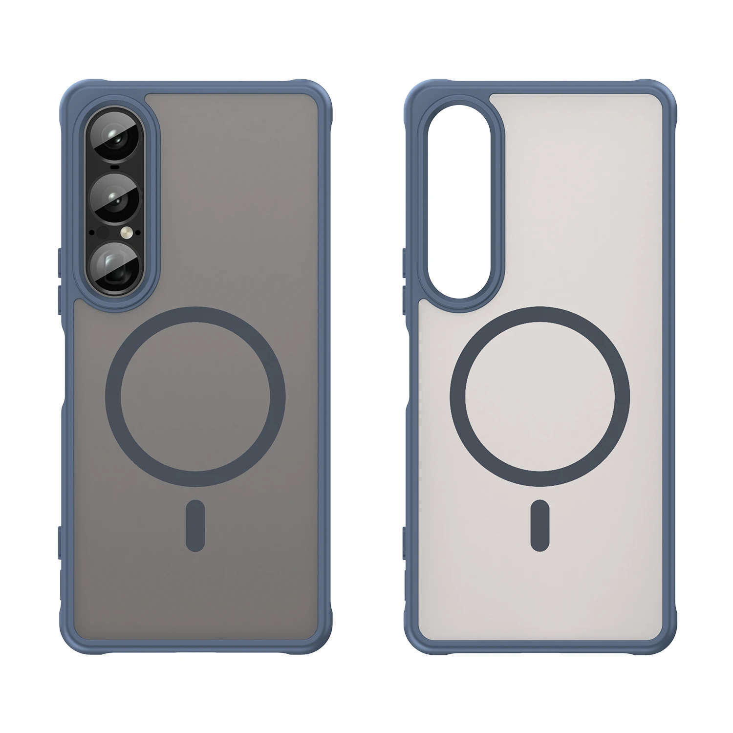 Matte Magnetic Shockproof Wireless Charging Phone Case - Anti-Scratch Back Cover