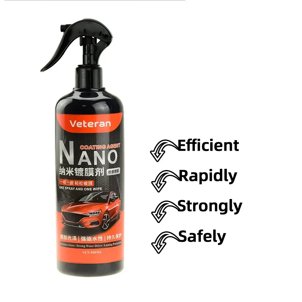 500ML 9H Hardness Car Detailing Ceramic Coating Car Products Nano Glass Plated Crystal Polish