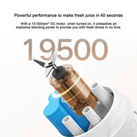 Mixeur Portable MIJIA 2ème Génération, Mini Mixeur 19500 tr/min, Rechargeable USB-C, pour Smoothies et Jus, avec Fonction Glace Pilée, Capacité 300 ml 6