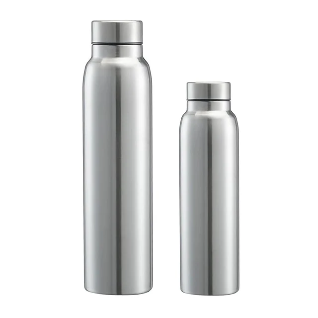 650ml/1000ml stainless steel metal water bottle outdoor sports water bottle metal cold water bottle reusable leakproof