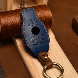Car Key Case Cover Key Bag For Mercedes Benz A B C S Class AMG GLA CLA GLC W176 W221 W204 W205 Accessories Holder Shell Keychain