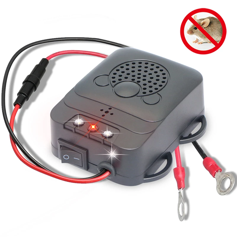 Repellente per topi ad ultrasuoni 12v repellente per topi Anti-ratto per auto Non tossico mantenere il roditore Marten Animal Away accessori per auto