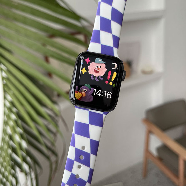 Strap For Apple Watch 45mm band 44mm 40mm 38mm 42mm Printing Strap correa wristband bracelet iWatch 3 4 5 se 6 7 band
