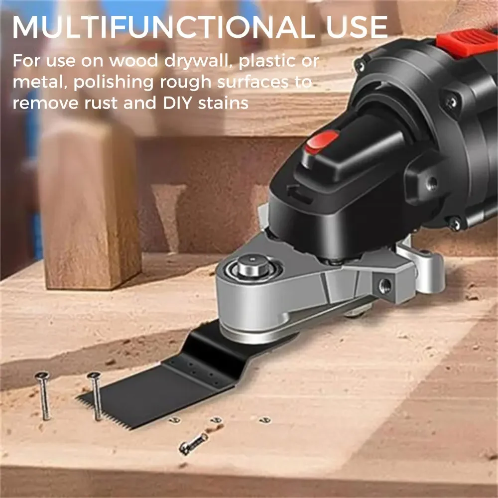 

Angle Grinder Turned Into A Universal Treasure Conversion Head Adapter with Power Oscillating Tool For Type 100 Angle Grinder