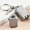Exquisite Luggage Keychain Foldable Nail Cutter Stainless Steel Nail Clippers Rotary Toenail Fingernail Manicure Trimmer 4