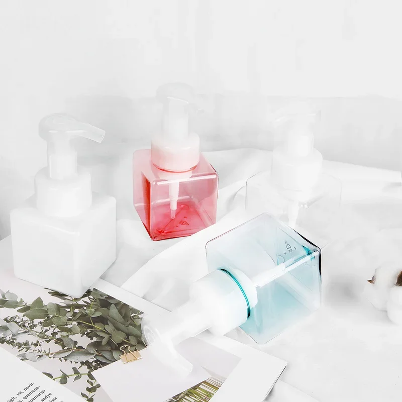 250ml / 450ml Foam Hand Washing Press Bottle Travel Plastic Transparent Empty Liquid Shower Gel Foam Pump Head Spray Bottle spray bottle,refillable bottle,soap dispenser bottle,foam pump bottle,plastic lotion bottle