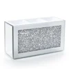 Makeup Brush Holder Organizer Luxury Bling Crushed Diamond Glass Mirrored Jewelry Boxes Women Jewelry Organizer Storage Boxes 1