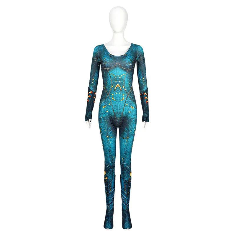 

Anime Bodysuit Cos Justice Alliance Cosplay Sea King Mehra One Piece Bodysuit Halloween Costume