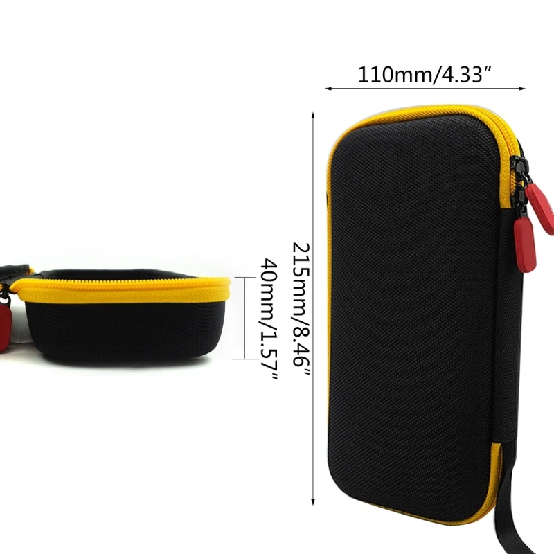 For Retroid Pocket 3 Plus Hard Shell Storage Bag Portable Game Console Carrying Case Pouch Game Card Earphone Organizer Handbag