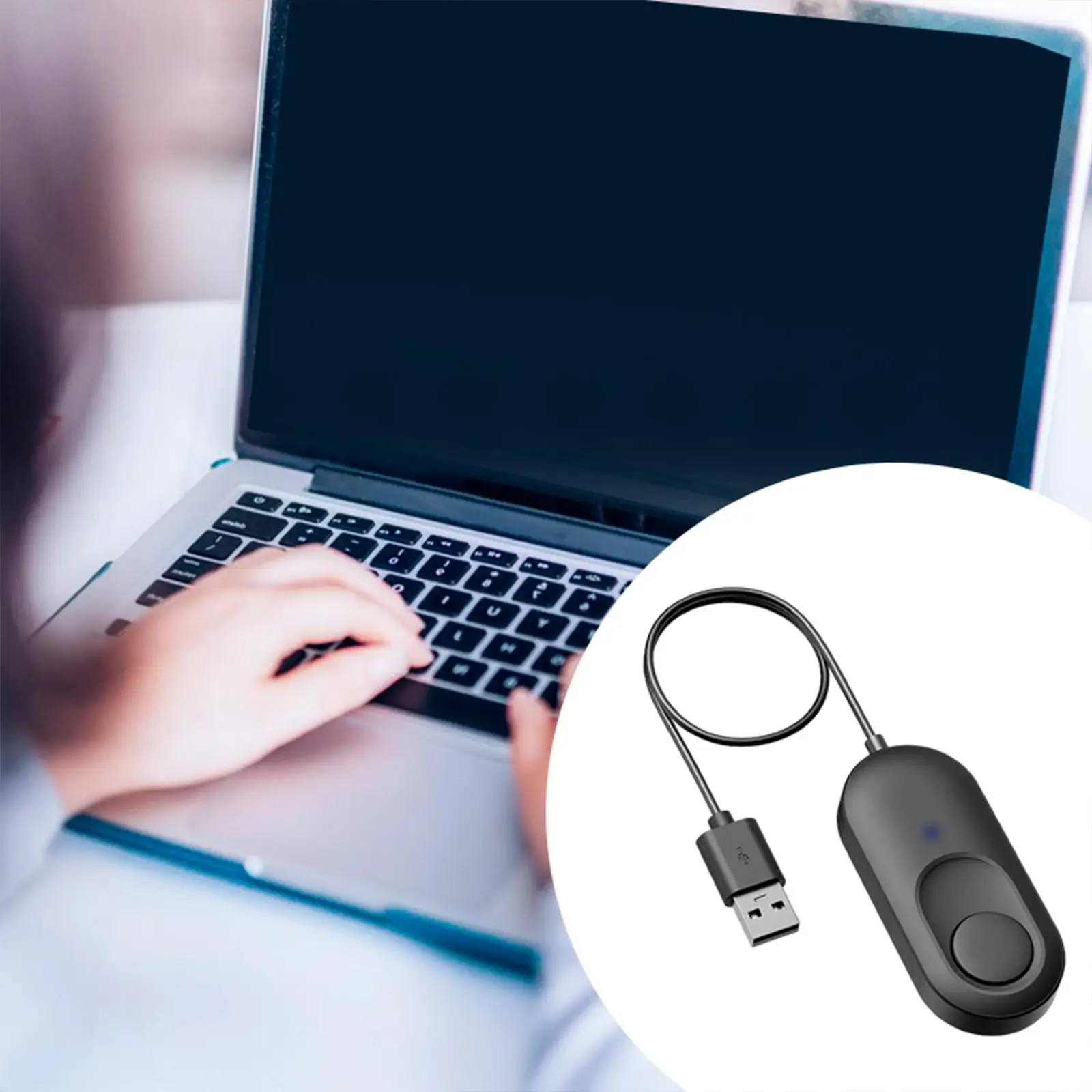 Mouse Mover Wiggler Plug and Play Simulate Movement Mouse Shaker for Laptops
