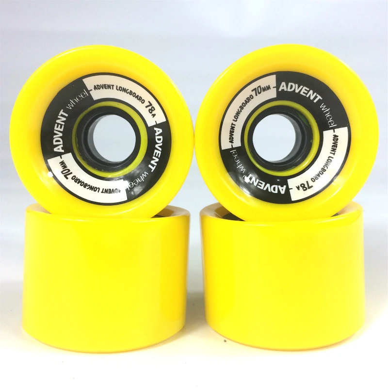 78A 고반발 PU 롱보드 휠 70*51mm 다양한 색상 댄싱보드, 랜드서프, 스케이트 크루저, 스케이트보드 휠용
