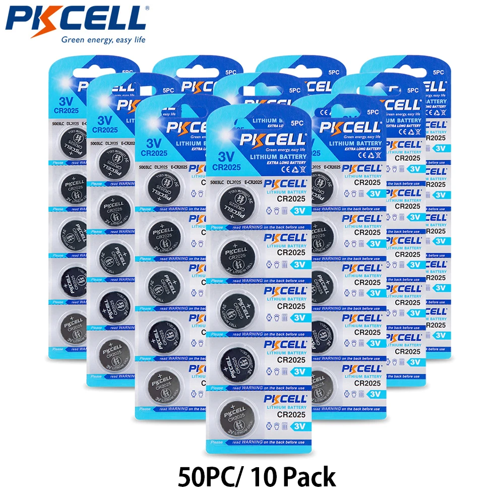 Duracell CR2025 Lithium 3V Coin Batteries - 4/PK 037879