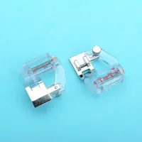 1 Pack Transparent Ménage Machine À Coudre Accessoires Réglable Large et Étroit Pied-de-biche Couture Ourlet Pied-de-biche 2