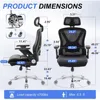 Ergonomic Office Chair,Upgrade Big and Tall Office Chair for Heavy People 700lbs,Mesh High Back Desk Chair with 6