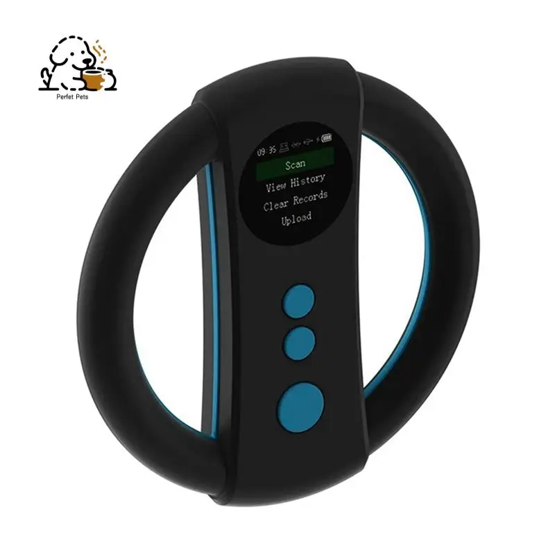 Animal Tag Reader 134.2Khz/125Khz Animal Chip Scanner 500 Records Memory Pet Information Reader