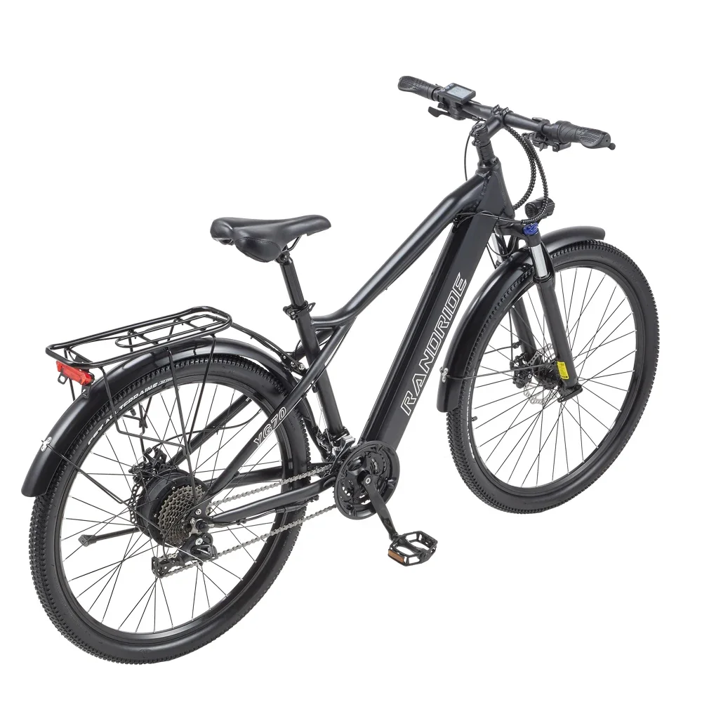 Ebike Randride YG70 electric city bicycle front fork suspension 1000W motor 48V 14AH adult city cycling electric bicycle