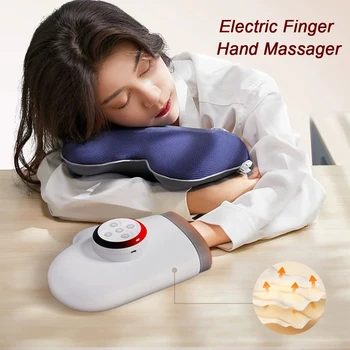 Electric Hand Massager Air Pressure Kneading Wrist Massager Airbag Finger Massage Glove Hot Compress Acupoint Finger masajeador 1